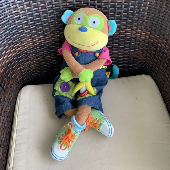 ALEX Discover Learn To Dress Monkey & Kids Sandles - Picture 2 of 16